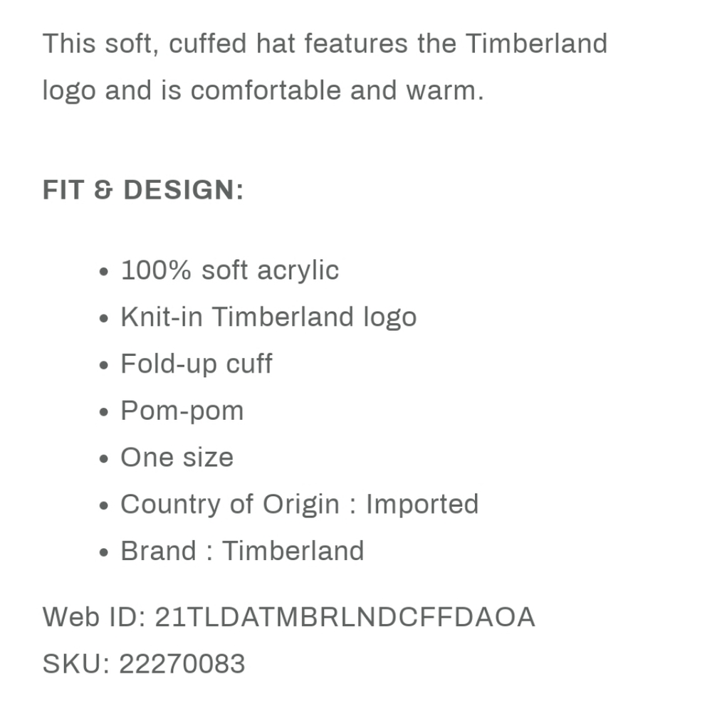 Timberland Hat - Picture 9 of 9